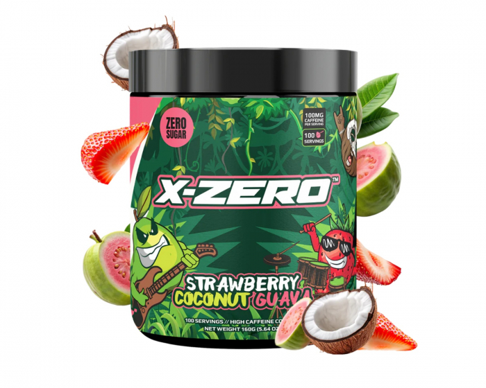 X-Gamer X-Zero Strawberry Coco Guava - 100 Servings