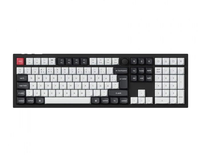 Keychron Q6 HE Swappable ISO RGB Backlight Nebula Switch Knob Version - Black