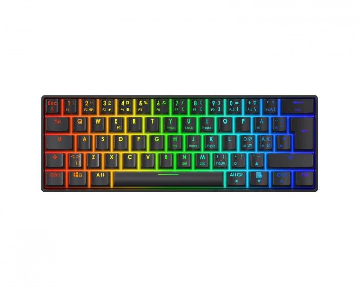 Deltaco Gaming DK470 60% ISO Hotswap Mechanical Gaming Keyboard - Black