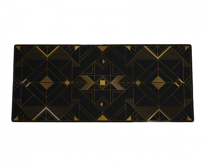 GMK CYL Black & Gold - Golden Angles Deskmat 2XL