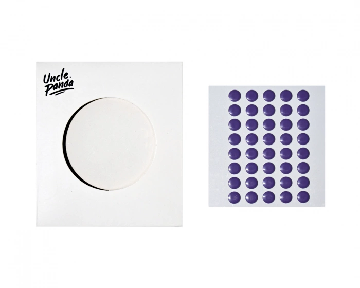 Uncle Panda Spirt Dots - Purple - 40 pcs
