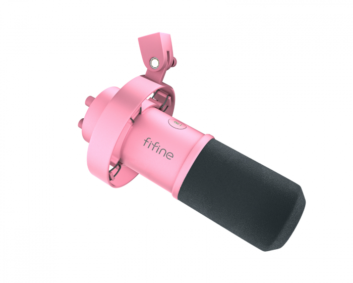 Fifine K688 USB/XLR Microphone - Dynamic Mic - Pink
