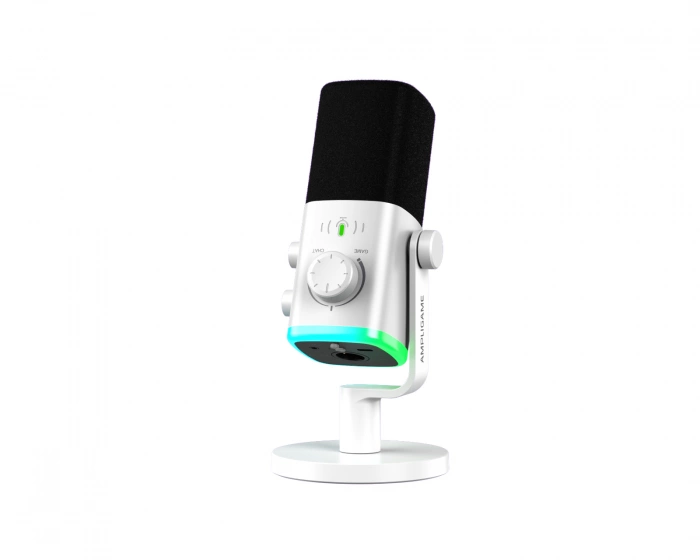 Fifine AmpliGame AM9 USB/XLR Microphone - White