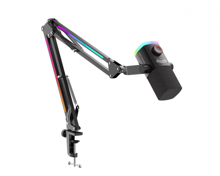 Fifine AmpliGame AM8PROT Microphone with Boom Arm - Black