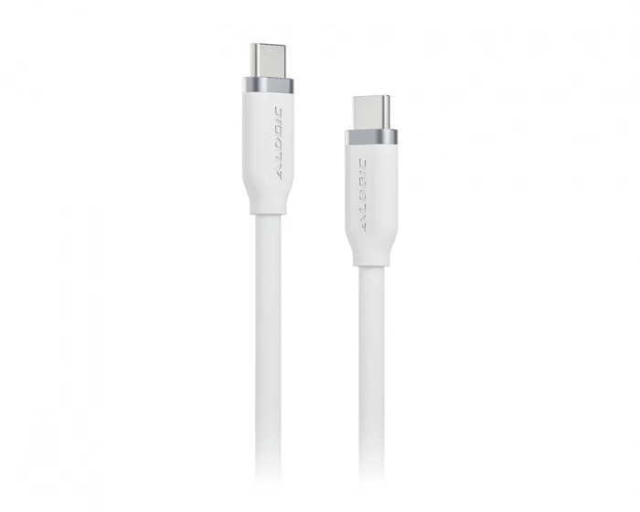 Alogic Elements Silicone Textured USB-C Cable 240W 1m - White