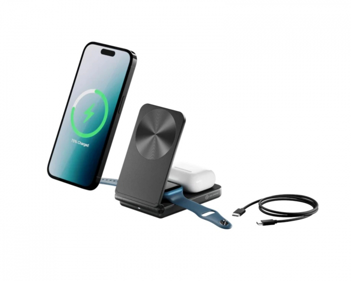Alogic YOGA 3-in-1 Wireless Charging Stand - Black