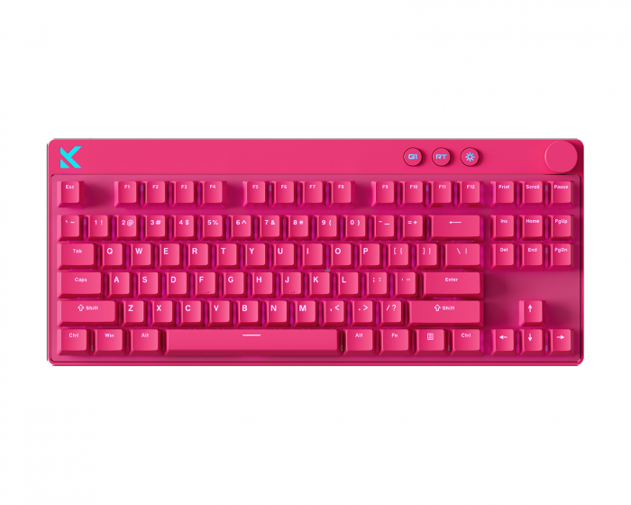 MCHOSE Mix 87 Hall Effect Magnetic Gaming Keyboard ANSI - Rose Red