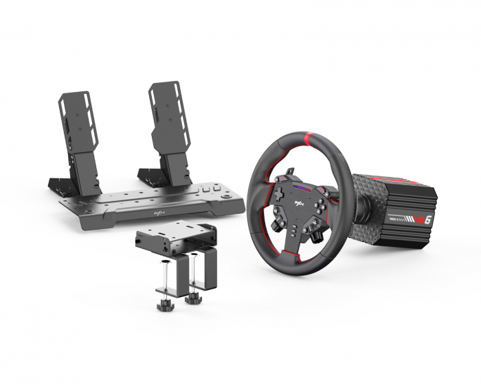 PXN VD6 Bundle Racing Simulator (VD6 Base, W AS Wheel, PD HM Brake & Throttle,Z9)