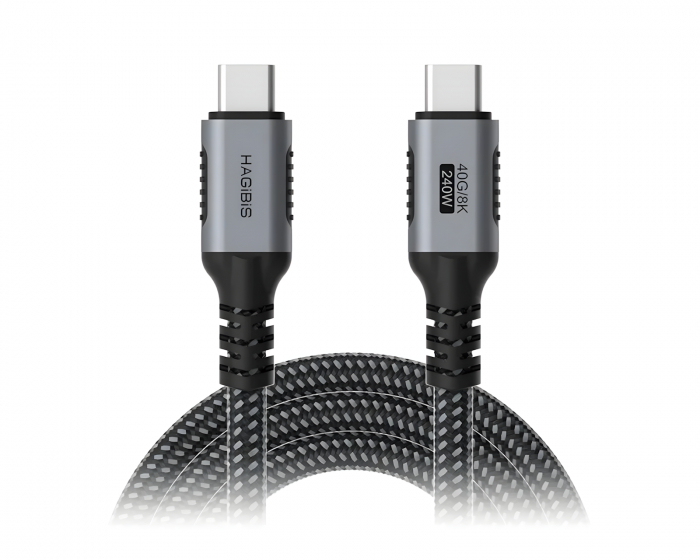 Hagibis USB-C 40G/8K 240W Fast Charging Cable – 1.2 m