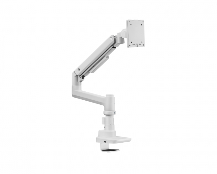 MaxMount Monitor Stand 20kg Heavy-Duty 17”-49” White with USB-Ports - 1 Screen