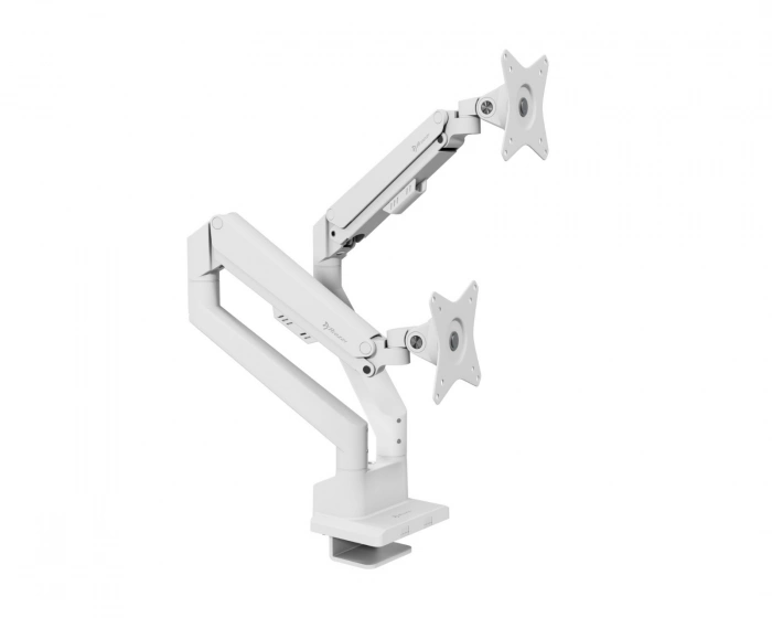 Arozzi Alzare Neo Duo Monitor Stand - White