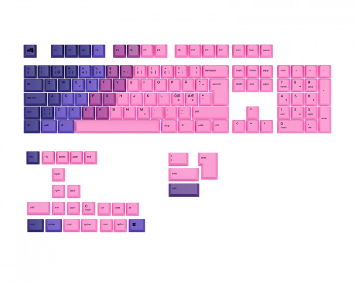 Glorious GPBT Keycaps Nebula - Nordic ISO