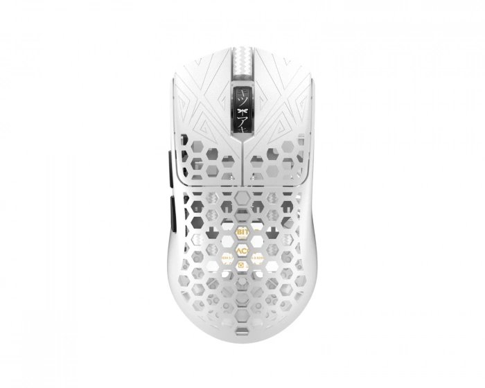 Arbiter Studio AKITSU Medium Carbon Fiber Wireless Gaming Mouse - White