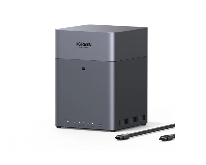 UGREEN NASync DH4300 Plus Diskless EU + HDMI Cable
