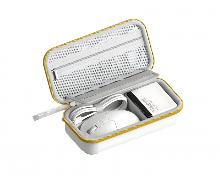 Hagibis Portable Electronic Organizer Bag – White