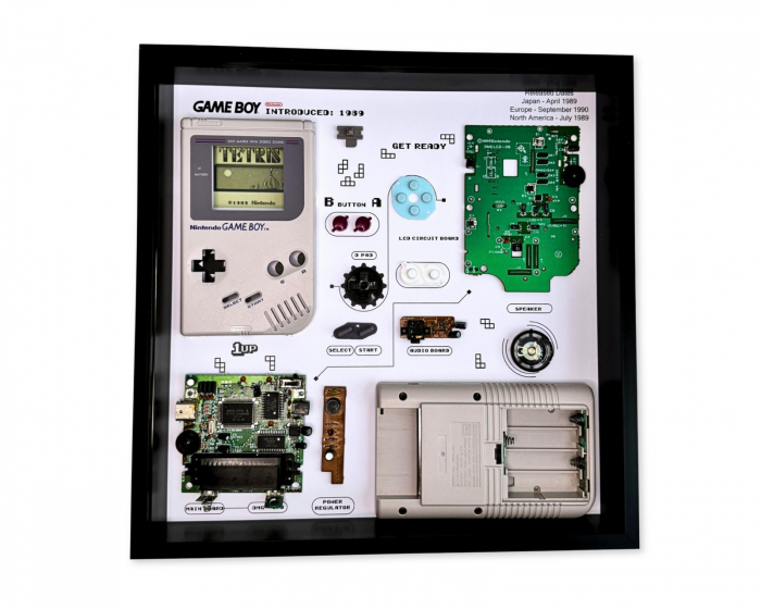 GRC Retro Art Nintendo Gameboy Original Console Display - Grey