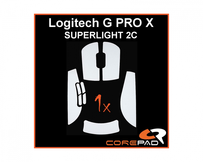 Corepad Soft Grips For Logitech G PRO X SUPERLIGHT 2C Compact - White