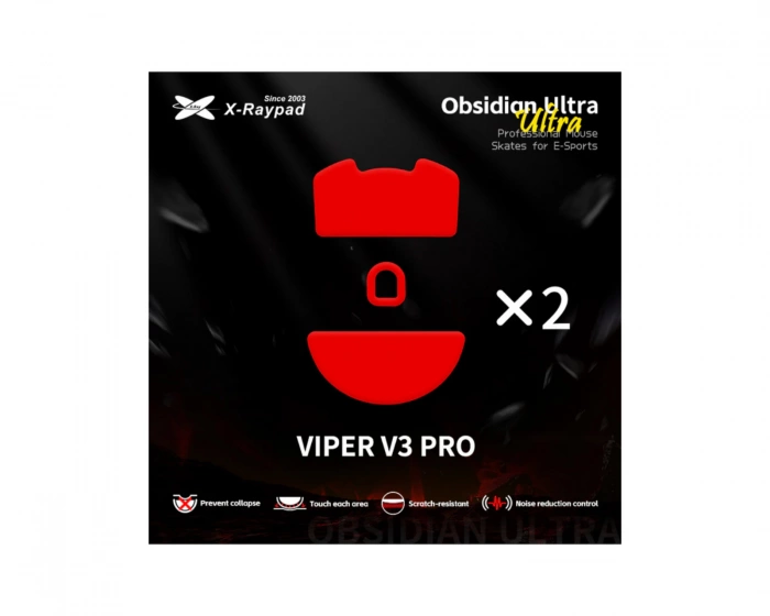 X-raypad Obsidian Ultra Skates for Viper V3 pro