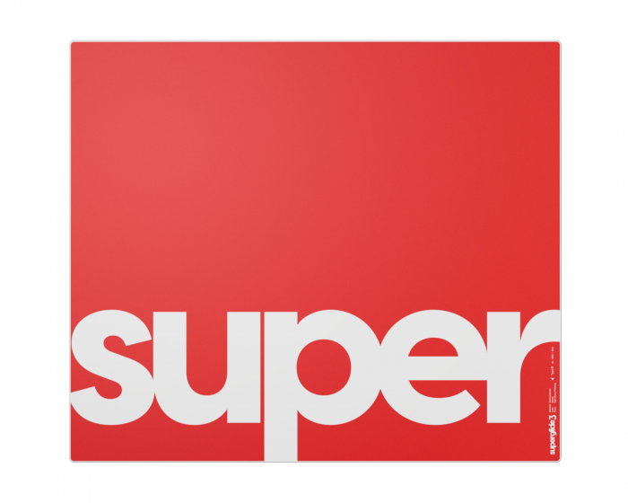Superglide Glass Mousepad v3 XL - Type-S - Red