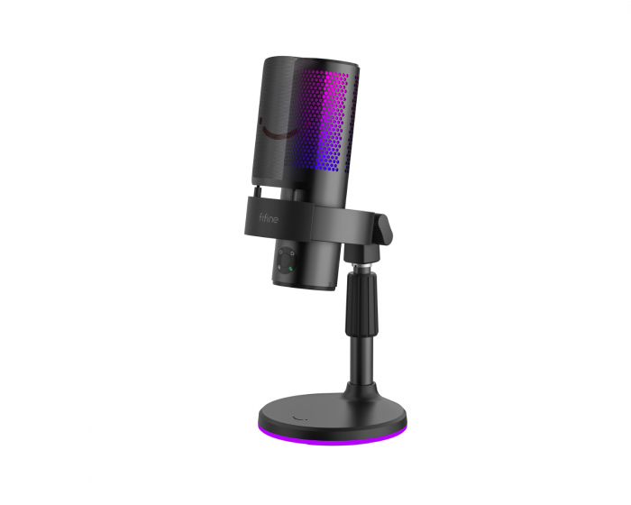 Fifine A9S Recording RGB Condenser Microphone - Black