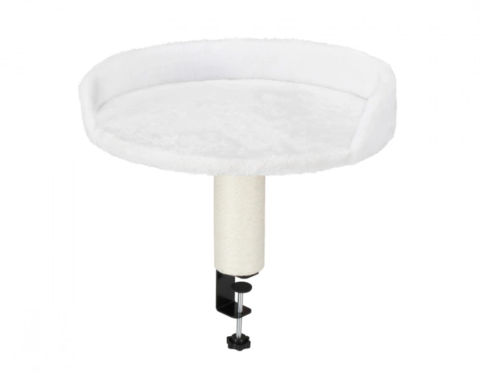 MaxMount Table-Mounted Cat Bed Large - White