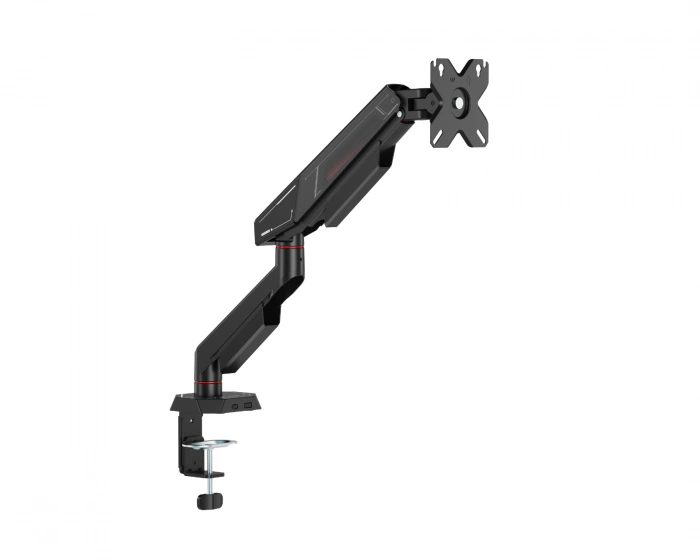 MaxMount Economy Armored Mechanical Spring Monitor Arm - Black