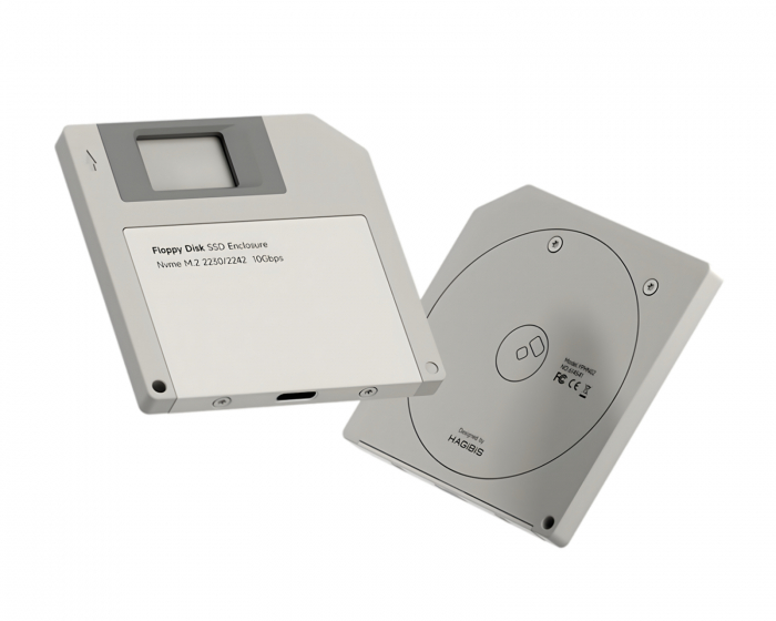 Hagibis Floppy Disk Style SSD Enclosure - Grey
