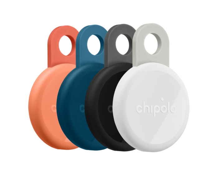 Chipolo Loop 4-pack - Item Finder - Charcoal/Chalk/Navy/Coral