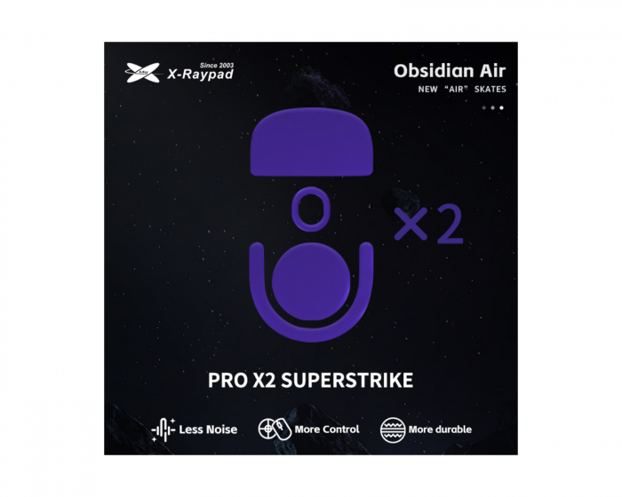 X-raypad Obsidian Air Mouse Skates for Logitech G PRO X Superlight 2