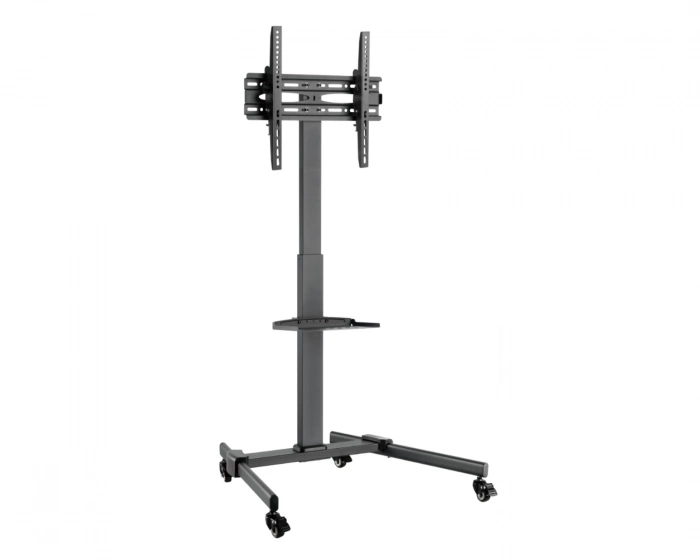 MaxMount Compact Height-Adjustable Mobile TV Stand with Wheels 32