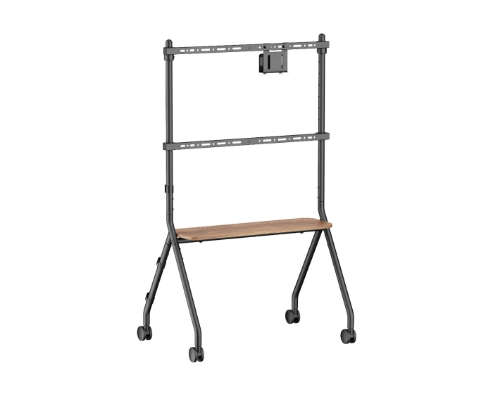 MaxMount Easel Studio Mobile TV Stand with Wheels – Black