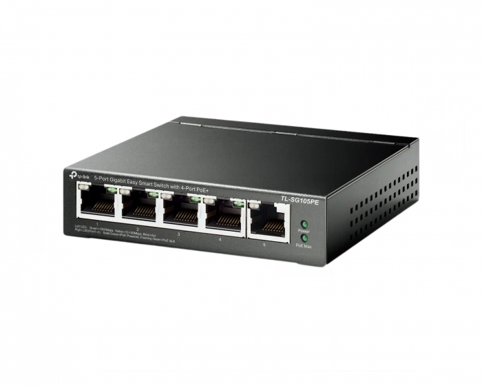 TP-Link TL-SG105PE | Managed Switch | 5x Port | 1Gbit/s | 65W PoE
