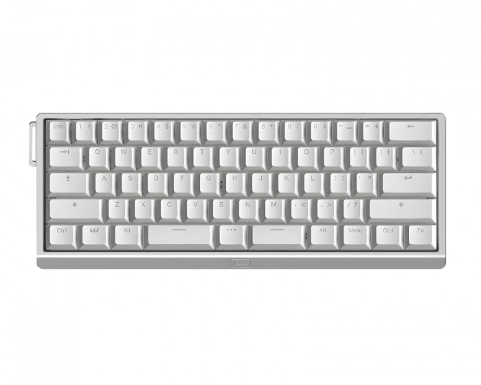 Wooting 60HE V2 Keyboard - ANSI Split Spacebar - Silver Aluminum