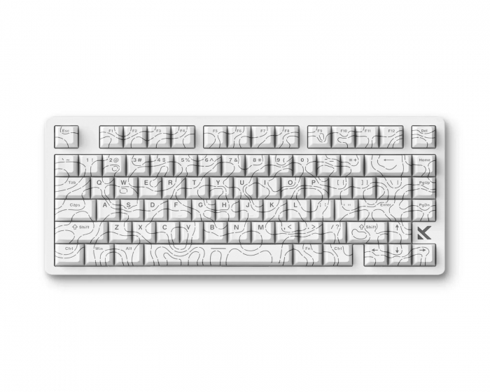 MCHOSE Jet 75 E-sport Magnetic Switch Keyboard - White Topographic