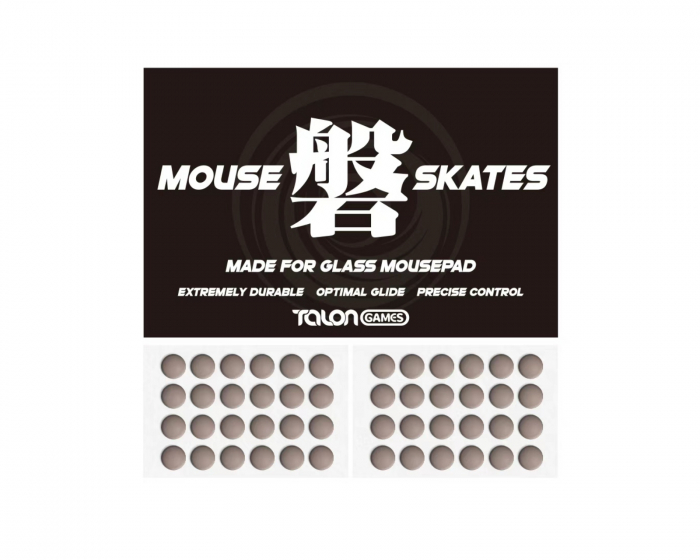 TalonGames Iwa -Dot Mouse Skates for Glass Mousepad - 48pcs - 8mm