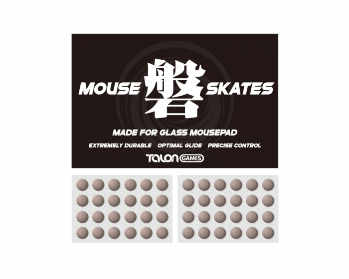 TalonGames Iwa -Dot Mouse Skates for Glass Mousepad - 48pcs - 6mm