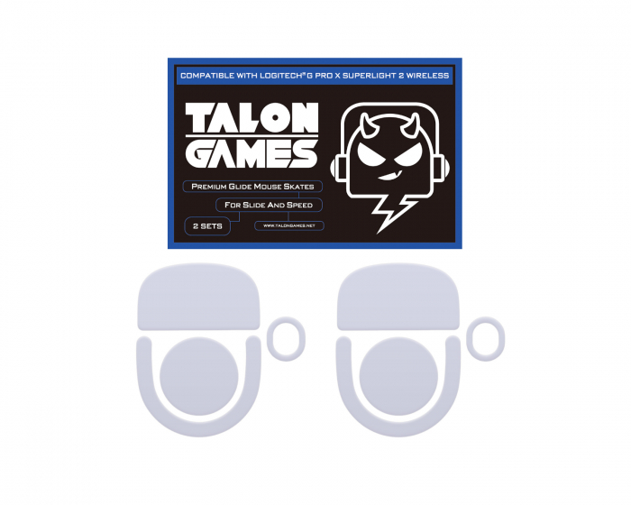 TalonGames Mouse Skates for Logitech G PRO X SUPERLIGHT  2 Wireless / SUPERSTRIKE X2 (Rounded)