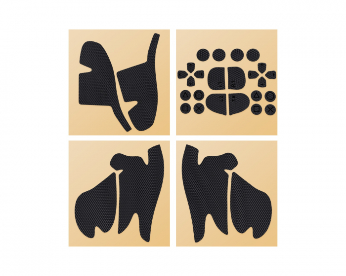 TalonGames Controller Grip Tape for PS5 DualSense Edge Controller - Classic Version - Black