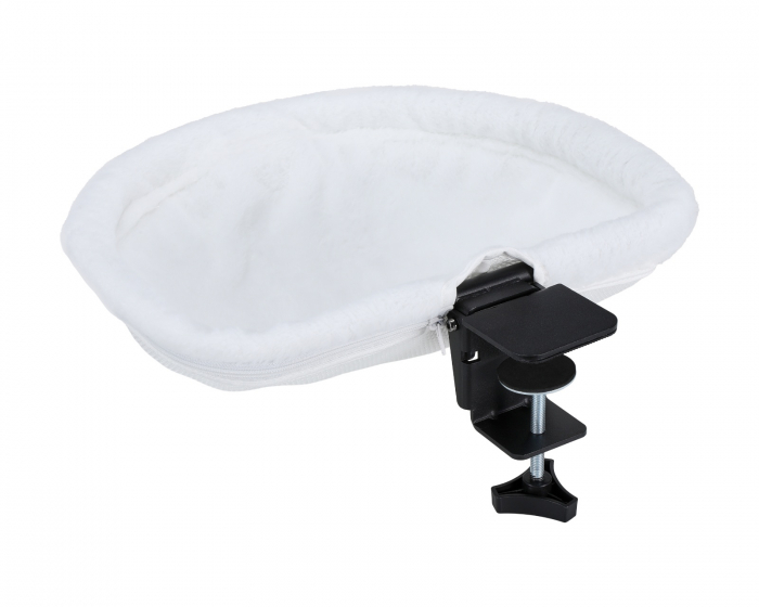 MaxMount Foldable Table-Mounted Cat Bed - White