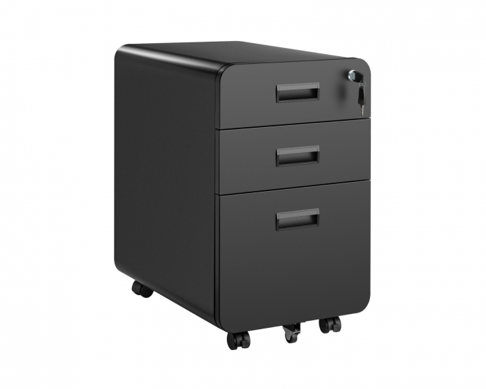 MaxMount Lockable Filing Cabinet with 3 Drawers