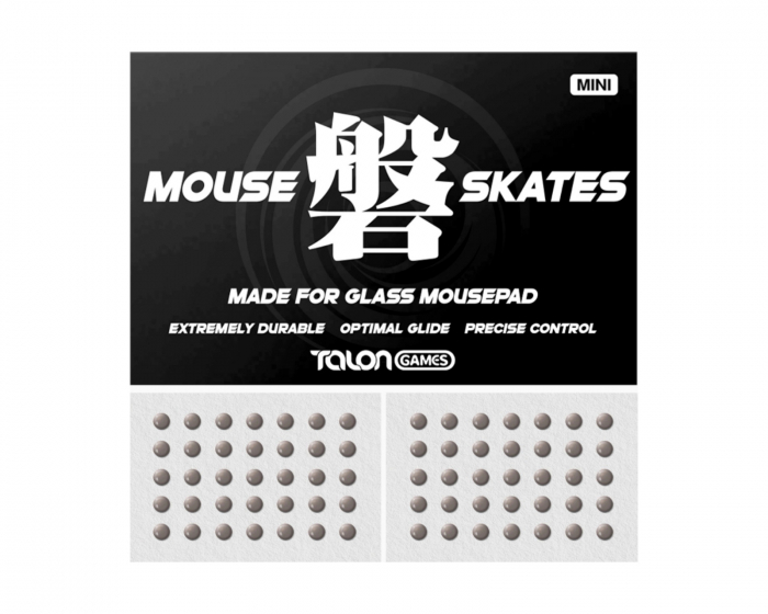TalonGames Iwa - Medium/High speed - Mini Dot Mouse Skates for Glass Mousepad - 70pcs - 4mm