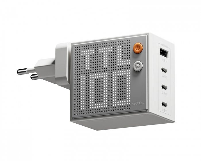 Sharge Pixel 100W USB-C & USB-A Charger - White