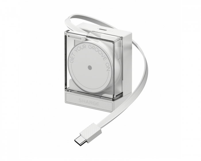 Sharge Retractable 65W Charger - White