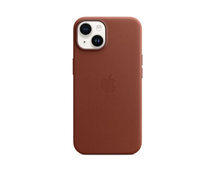 Apple iPhone 14 Leather Case with MagSafe - Umber