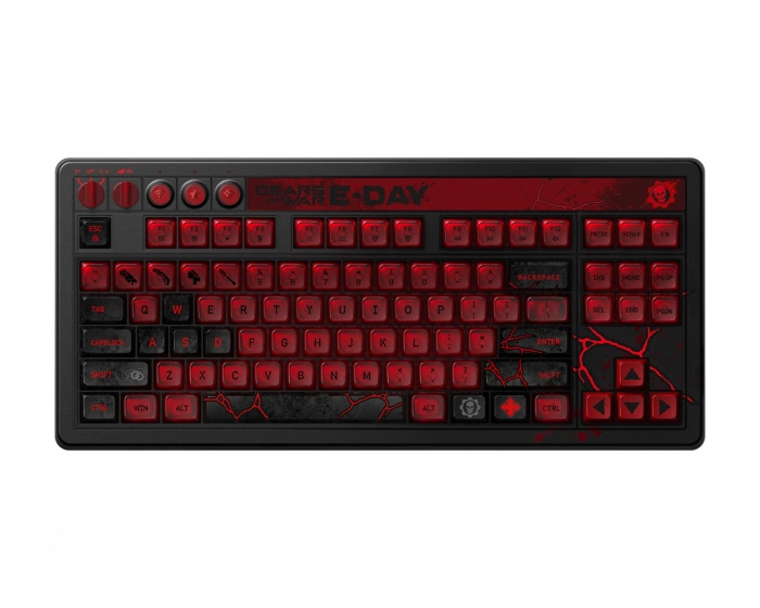 8Bitdo Retro 87 Mechanical Keyboard - Gears of War E-Day Edition