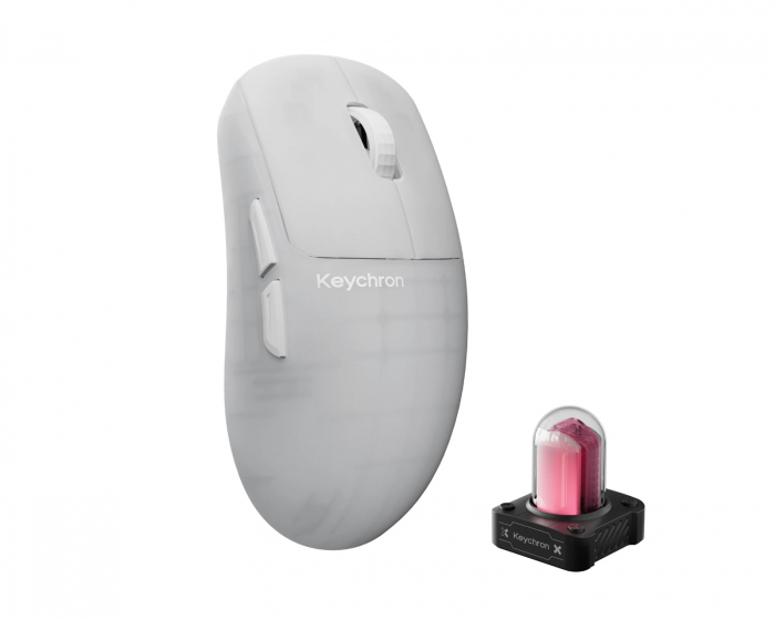 Keychron G6 HE 8K Wireless Gaming Mouse - Frosted Ice