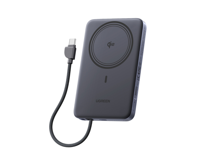 UGREEN MagFlow Air Magnetic Wireless Power Bank 10000mah 30W - Gray