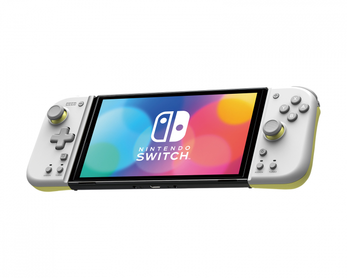 Hori Switch Split Pad Compact Controller - Light Grey/Yellow (DEMO)