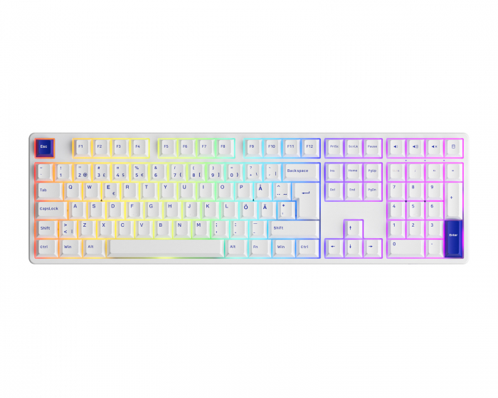 Akko 5108B Blue/White [Akko CS Jelly Purple] - Wireless Keyboard (DEMO)