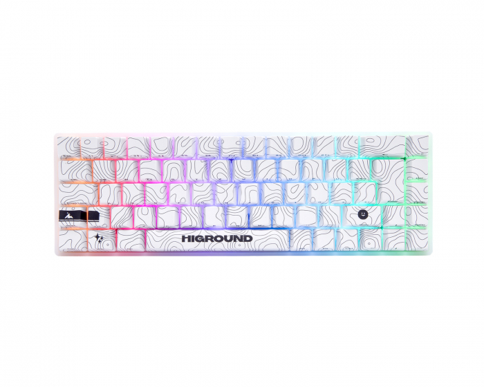 Higround SNOWSTONE Base 65 Hotswap Gaming Keyboard - ISO German [White Flame] (DEMO)